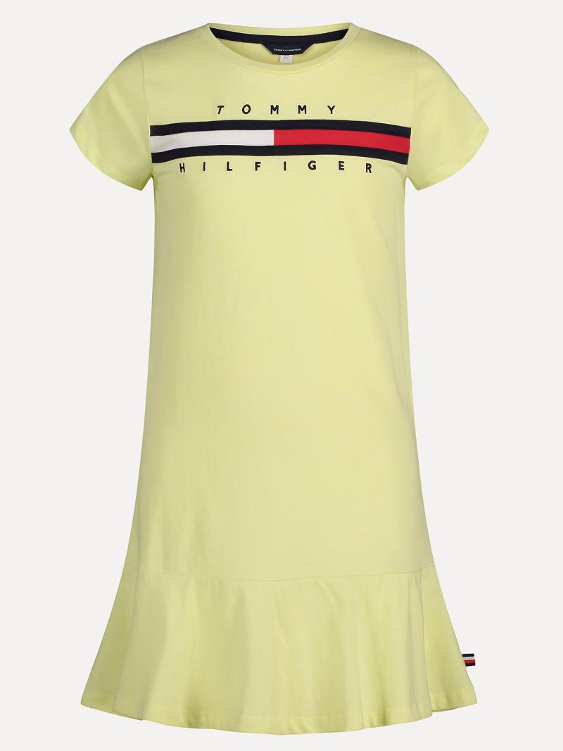 Peignoir Tommy Hilfiger Little Essential T-Shirt Enfant Vert | FR_G1066