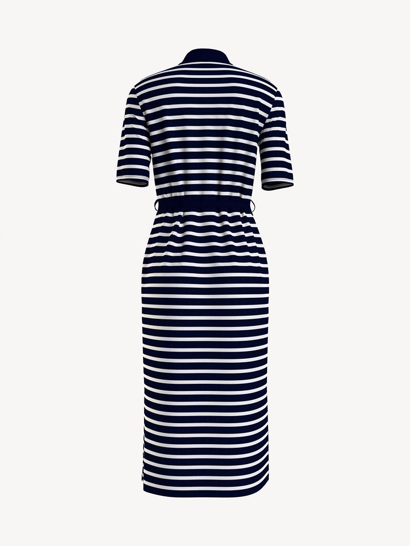 Peignoir Tommy Hilfiger Polo Midi Femme Bleu | FR_W21106