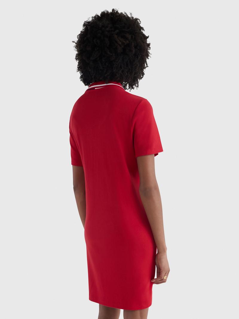 Peignoir Tommy Hilfiger Solid Polo Femme Rouge | FR_W21123