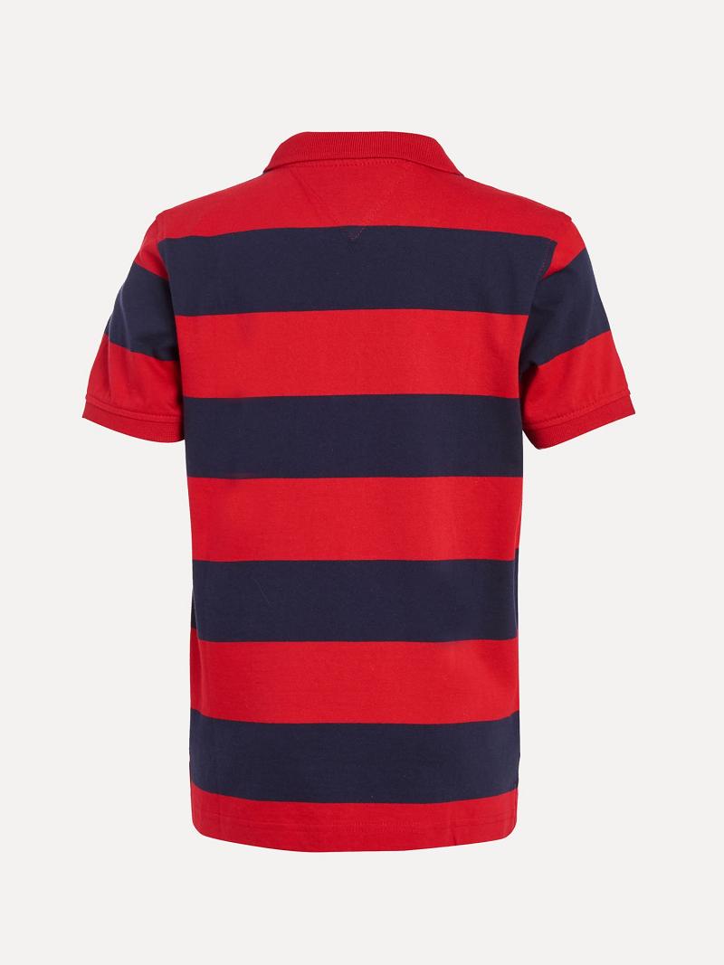 Polos Tommy Hilfiger Little Rugby Enfant Rouge | FR_B2066