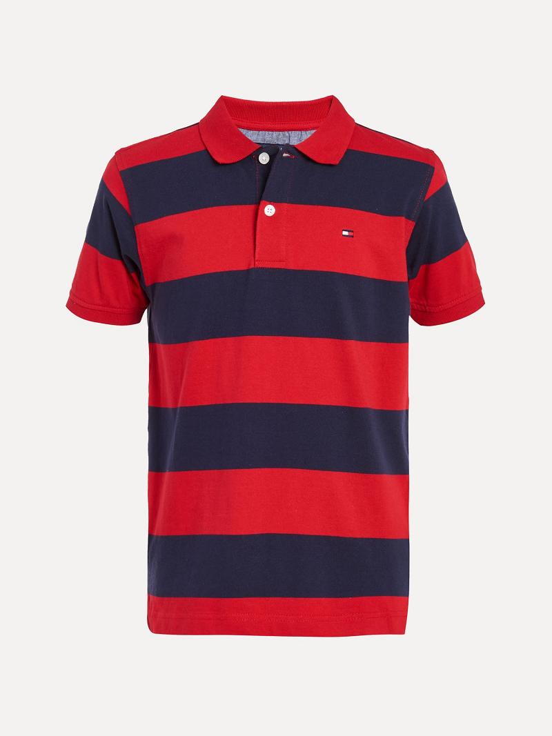 Polos Tommy Hilfiger Little Rugby Enfant Rouge | FR_B2066