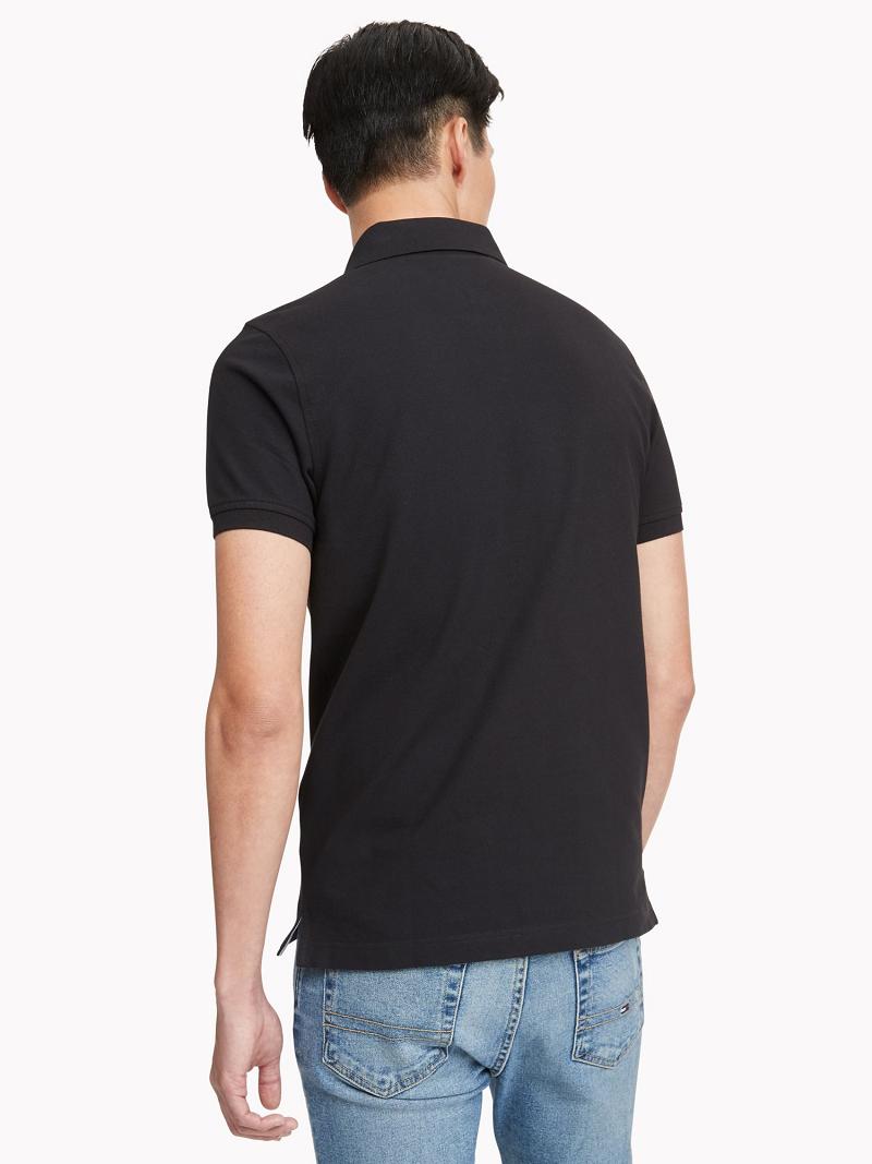 Polos Tommy Hilfiger Slim fit tommy Homme Noir | FR_M31314