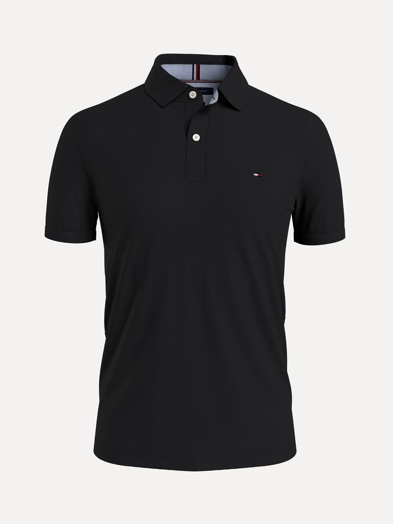 Polos Tommy Hilfiger Slim fit tommy Homme Noir | FR_M31314