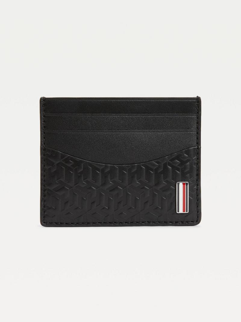 Porte-Cartes Tommy Hilfiger Monogram Credit Homme Noir | FR_M31723