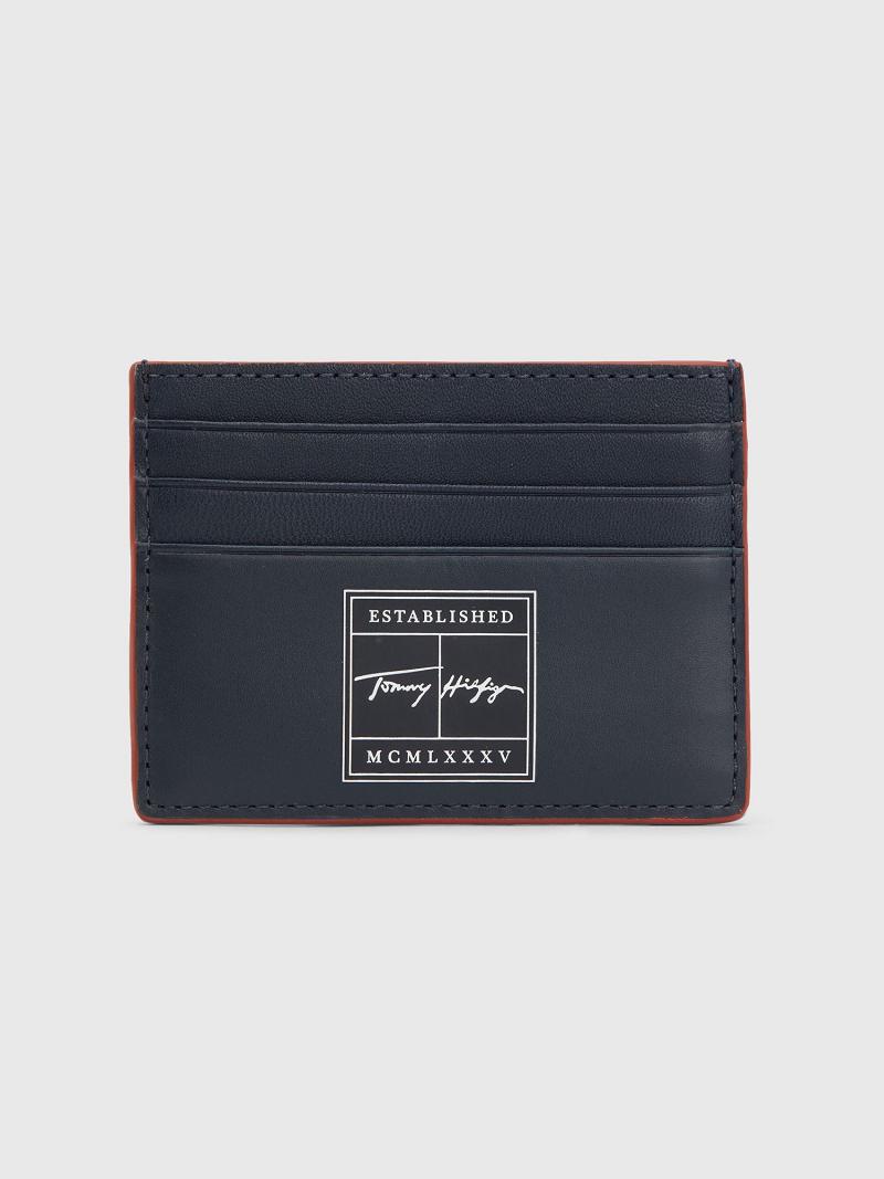 Porte-Cartes Tommy Hilfiger Signature Homme Noir | FR_M31724