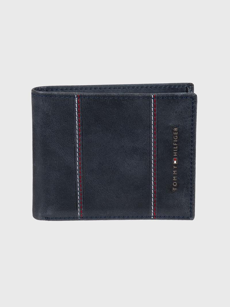 Portefeuilles Tommy Hilfiger Stripe leather Homme Bleu Marine | FR_M31813