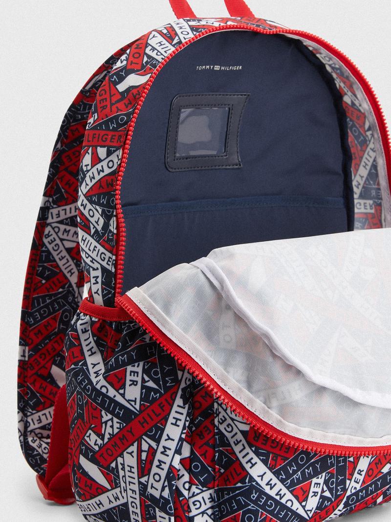 Sacs Tommy Hilfiger Big Logo Tape Print Backpack Enfant Multicolore | FR_G1334