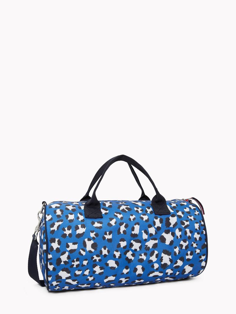 Sacs Tommy Hilfiger Cheetah Duffle Enfant Bleu | FR_G1335