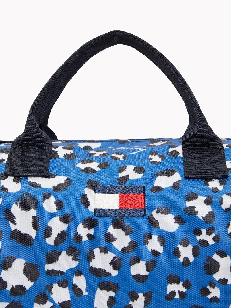 Sacs Tommy Hilfiger Cheetah Duffle Enfant Bleu | FR_G1335