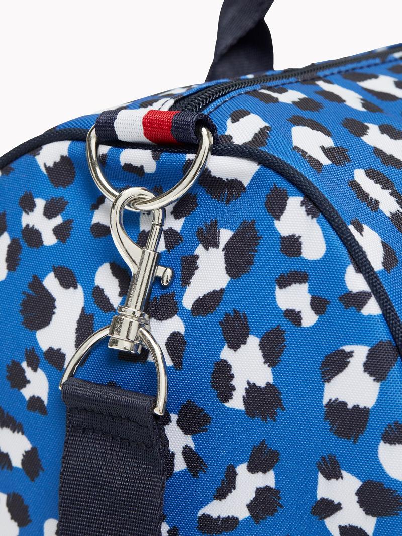 Sacs Tommy Hilfiger Cheetah Duffle Enfant Bleu | FR_G1335