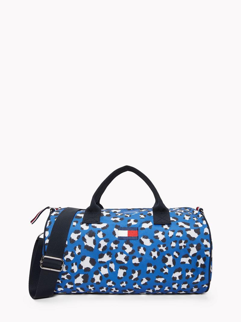 Sacs Tommy Hilfiger Cheetah Duffle Enfant Bleu | FR_G1335