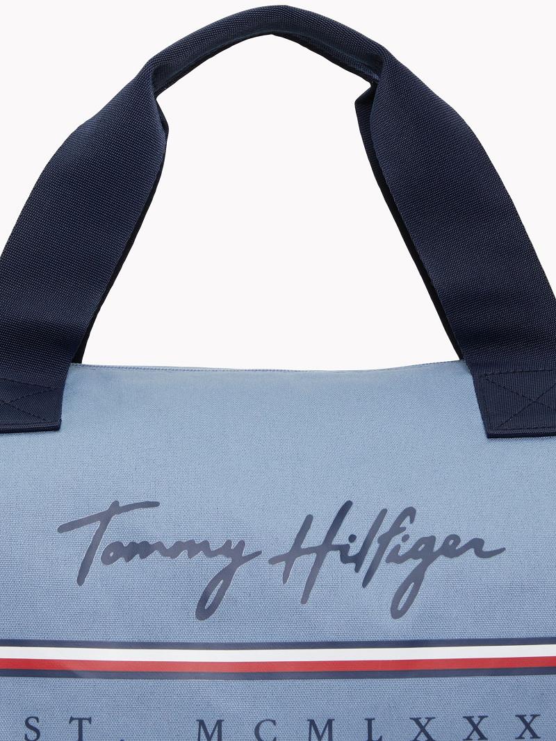 Sacs Tommy Hilfiger Signature Duffle Homme Bleu | FR_M31702