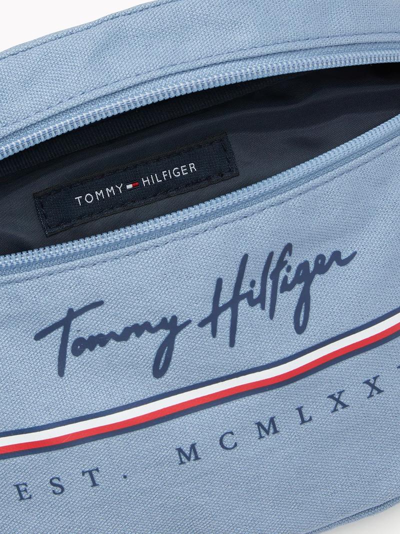 Sacs Tommy Hilfiger Signature Fanny Pack Homme Bleu | FR_M31703