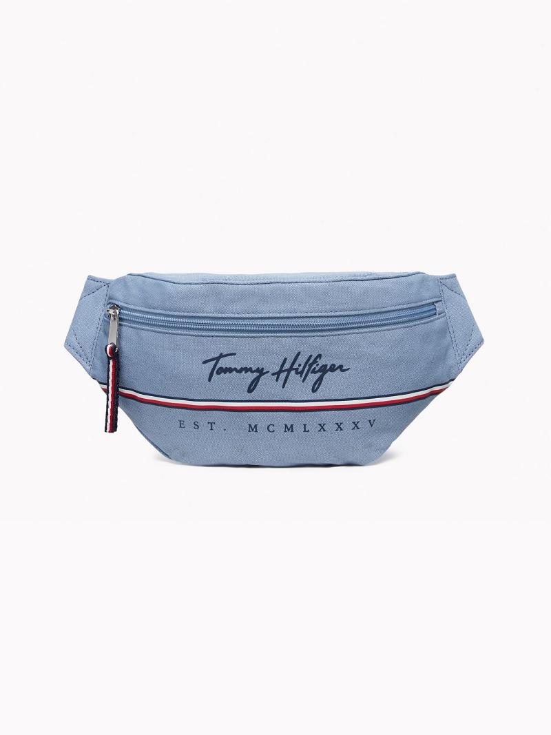 Sacs Tommy Hilfiger Signature Fanny Pack Homme Bleu | FR_M31703