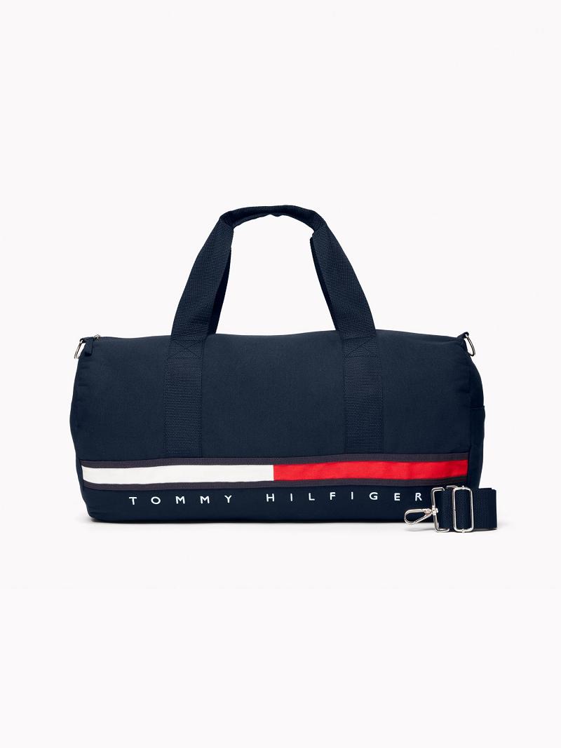 Sacs Tommy Hilfiger Stripe Small Duffle Homme Bleu Marine | FR_M31706