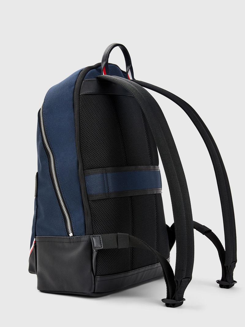 Sacs Tommy Hilfiger Tommy Stripe Backpack Homme Bleu Marine | FR_M31711