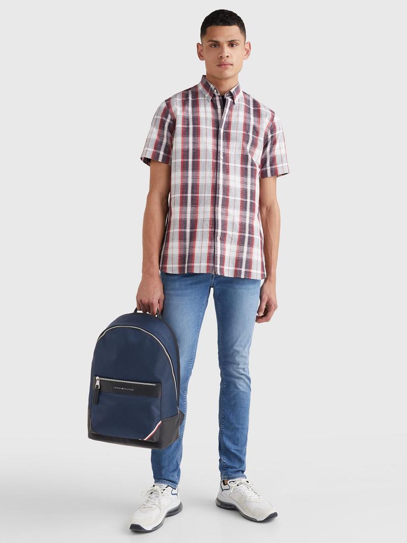 Sacs Tommy Hilfiger Tommy Stripe Backpack Homme Bleu Marine | FR_M31711