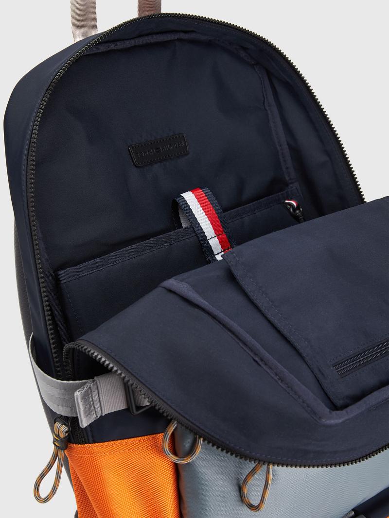 Sacs Tommy Hilfiger Utility Backpack Homme Bleu Multicolore | FR_M31712