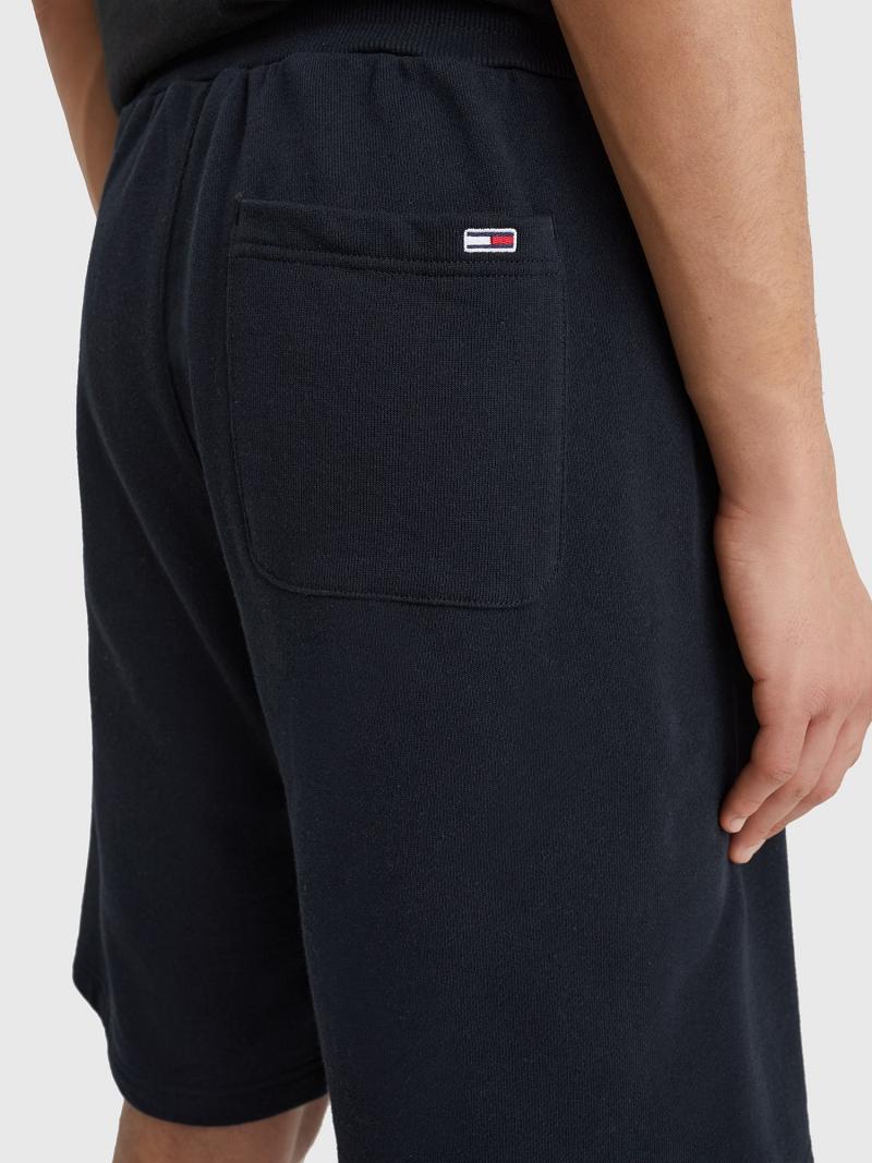 Shorts Tommy Hilfiger Basketball signature logo Homme Noir | FR_M31191