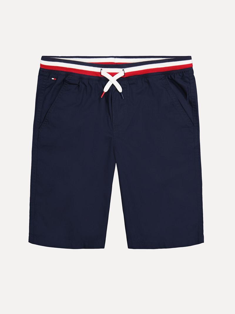 Shorts Tommy Hilfiger Big Pull-On Woven Enfant Bleu Marine | FR_B2091