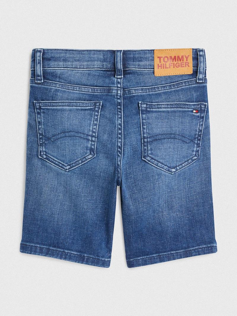 Shorts Tommy Hilfiger Denim Enfant Bleu | FR_B2093