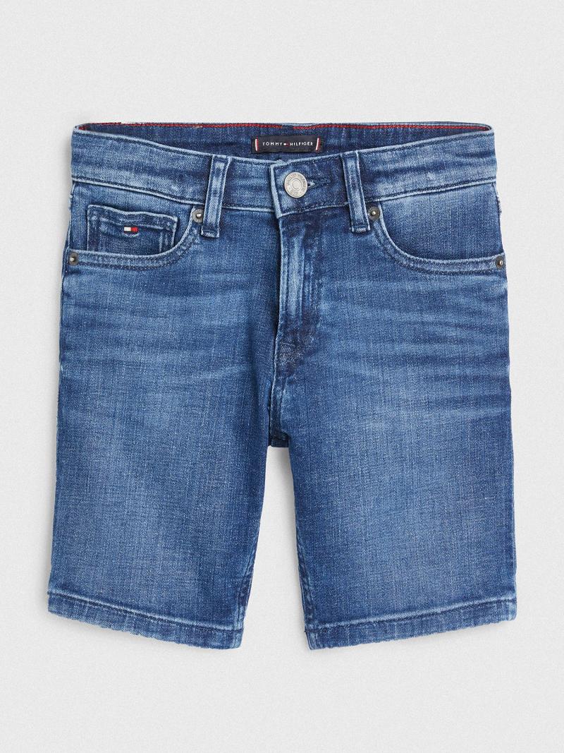 Shorts Tommy Hilfiger Denim Enfant Bleu | FR_B2093