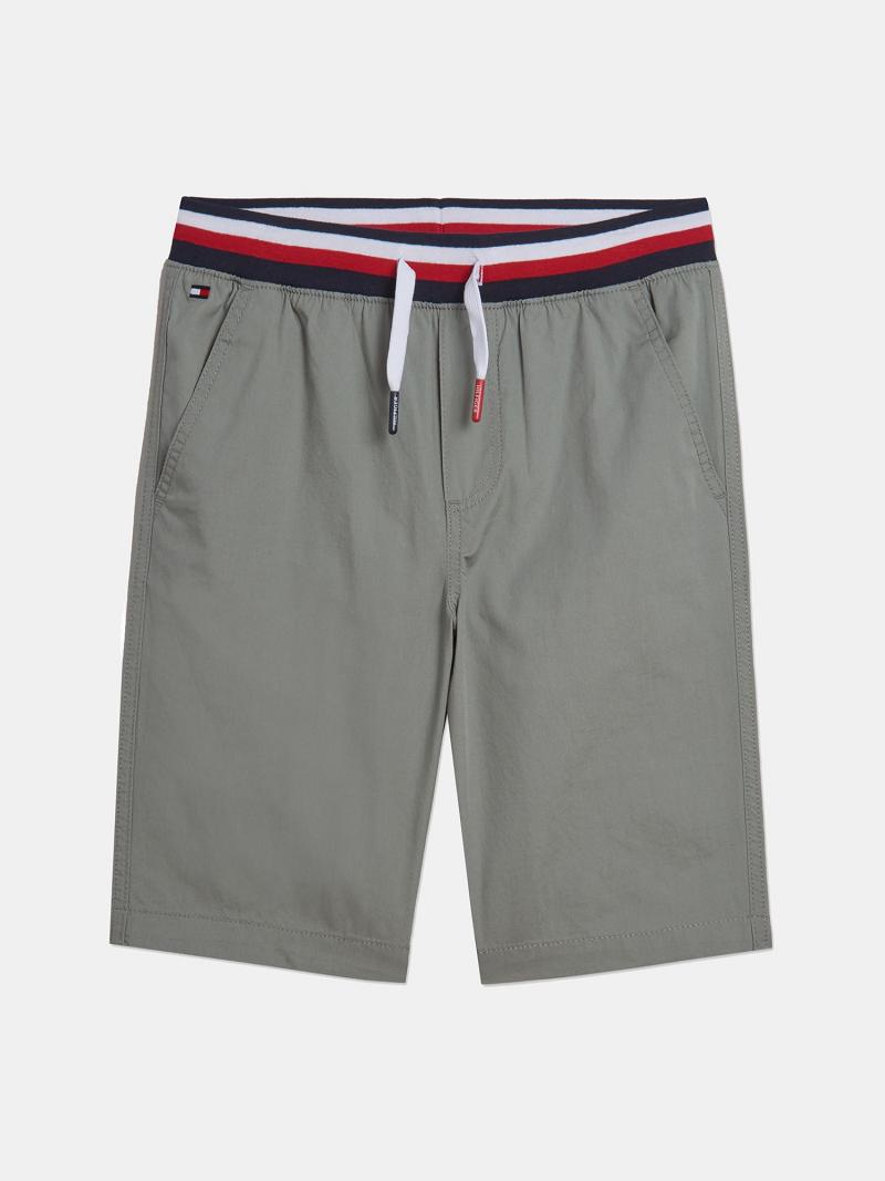 Shorts Tommy Hilfiger Drawstring Taille Enfant Grise | FR_B2096