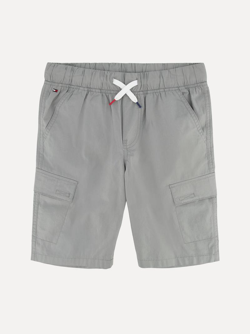 Shorts Tommy Hilfiger Little Pull-On Cargo Enfant Grise | FR_B2099