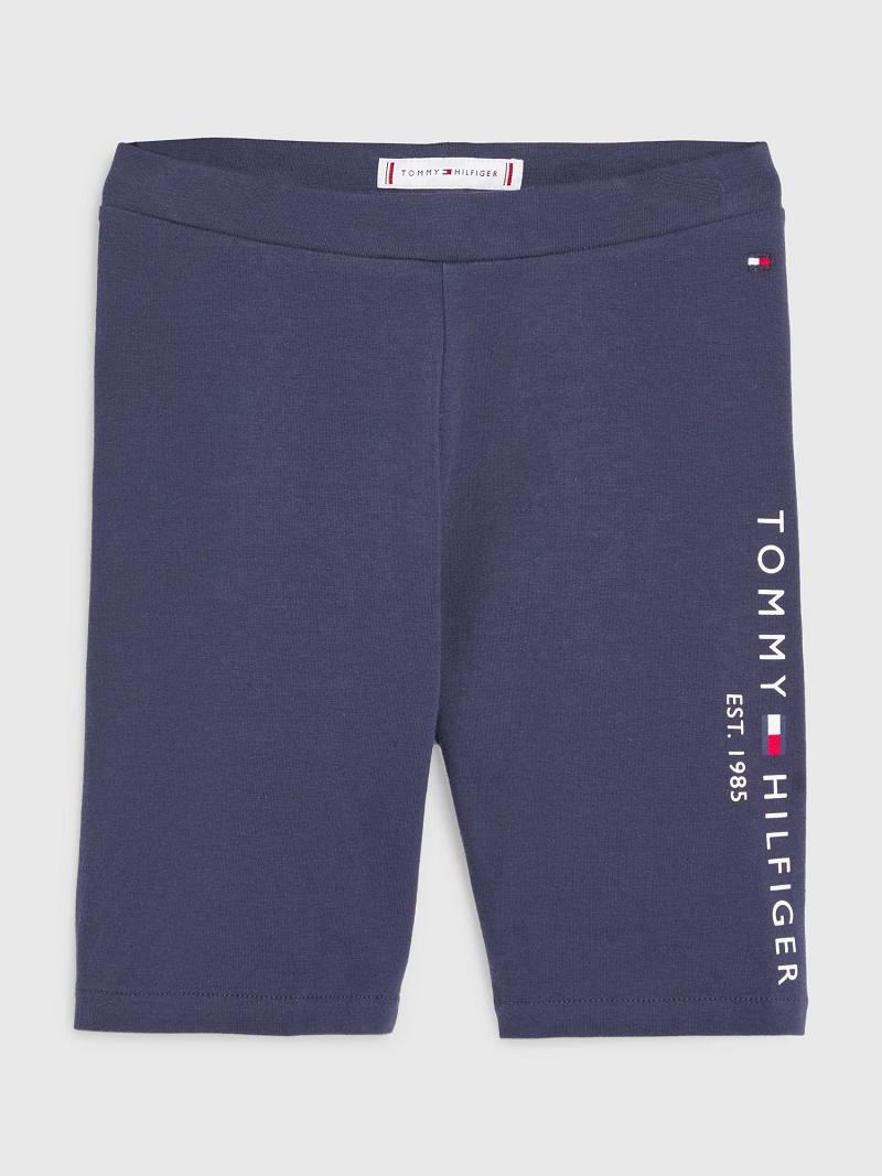 Shorts Tommy Hilfiger Logo Cycling Enfant Bleu Marine | FR_G1159