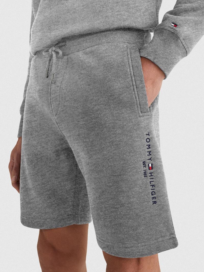 Shorts Tommy Hilfiger Logo sweatshorts Homme Grise | FR_M31212