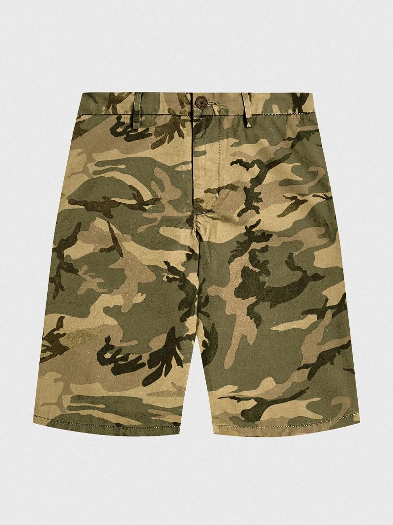 Shorts Tommy Hilfiger Relaxed fit camo Homme Camouflage Vert | FR_M31220