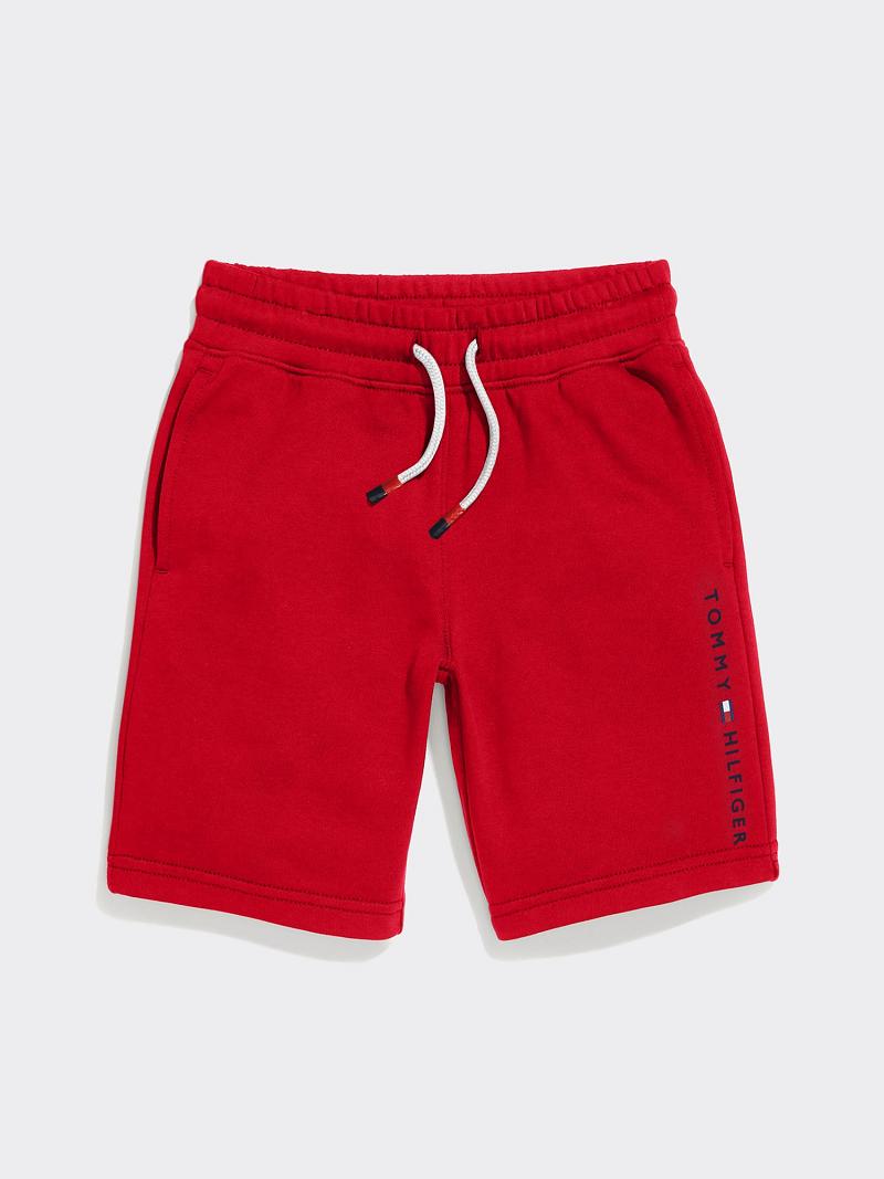 Shorts Tommy Hilfiger Sweatshort Enfant Rouge | FR_B2105