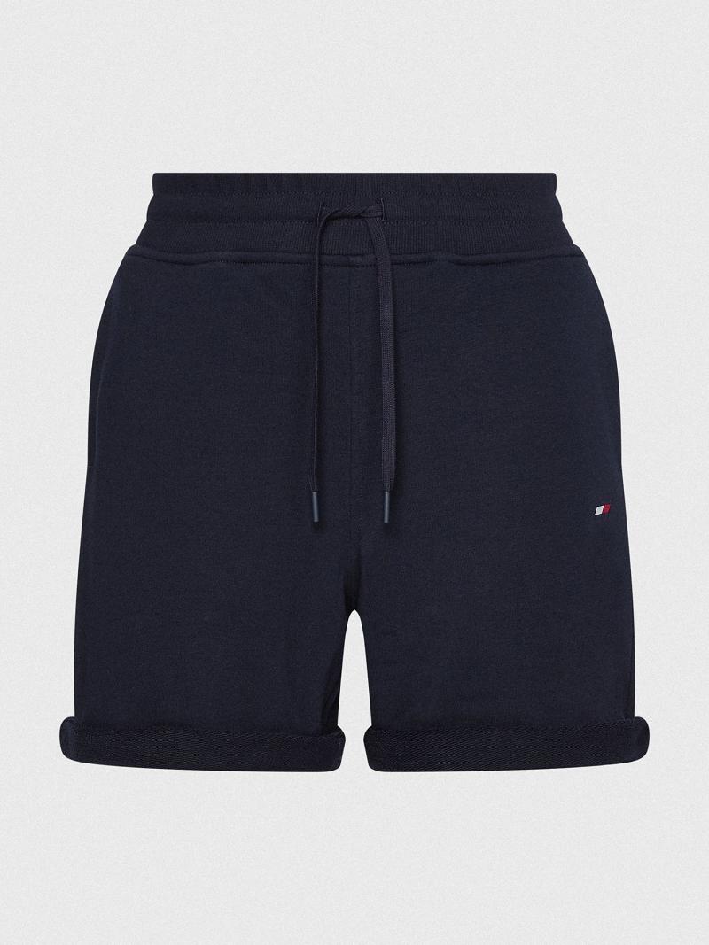 Shorts Tommy Hilfiger Terry Femme Bleu Marine | FR_W21319