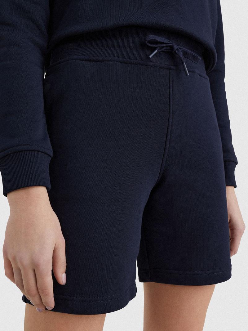 Shorts Tommy Hilfiger Terry Femme Bleu Marine | FR_W21319