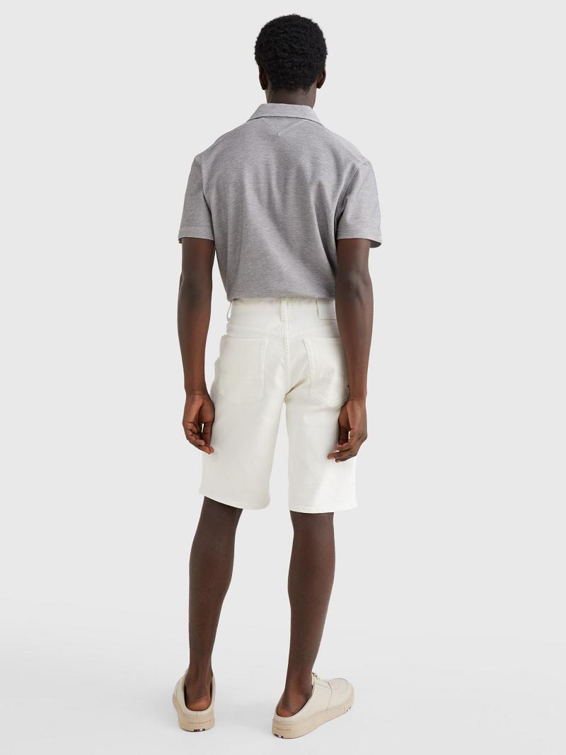 Shorts Tommy Hilfiger Th stretch straight fit Homme Blanche | FR_M31230