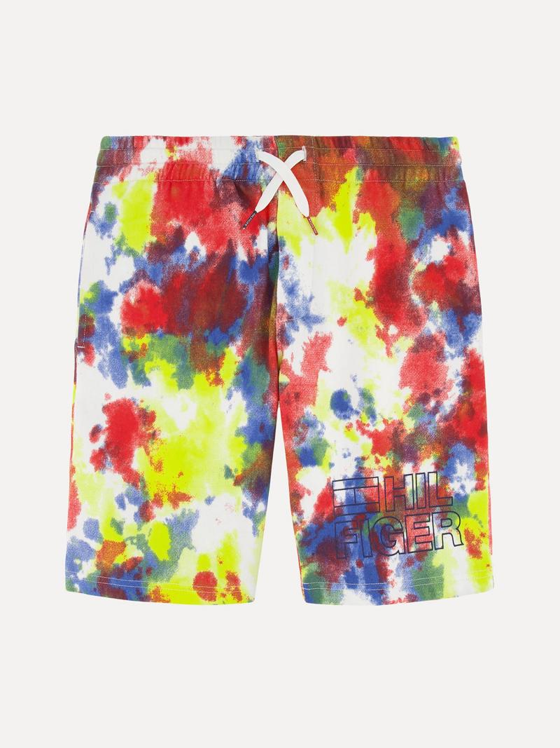 Shorts Tommy Hilfiger Tie-dye Enfant Multicolore | FR_B2106