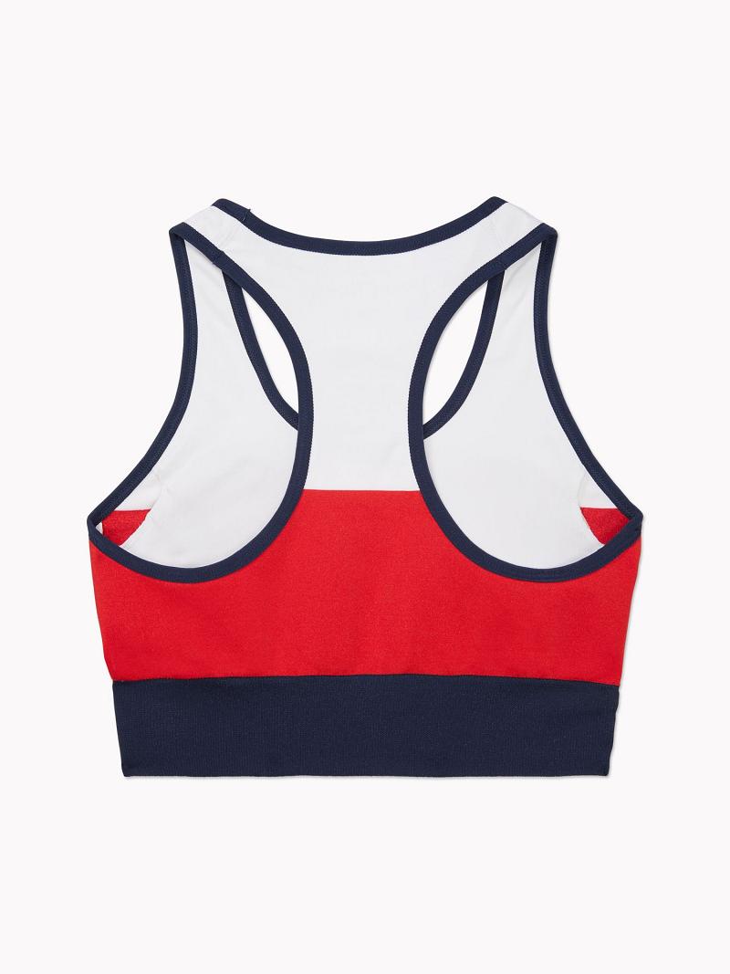 Soutien Gorge Tommy Hilfiger Tommy Flag Sports Femme Multicolore | FR_W21535