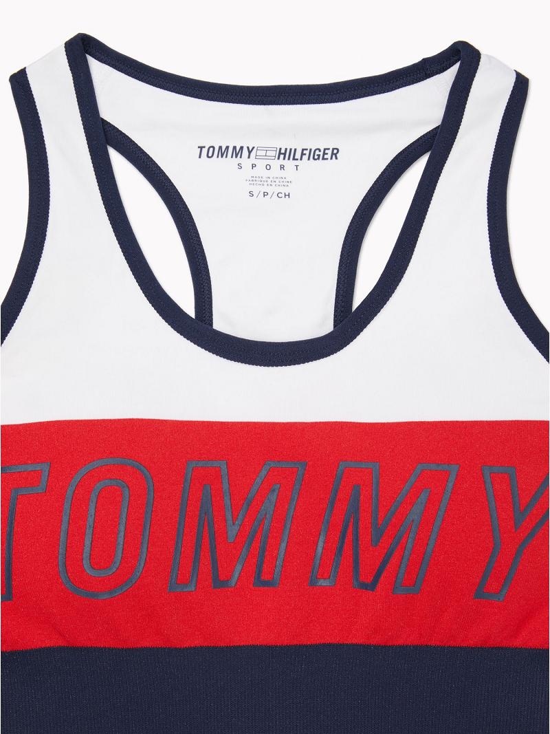 Soutien Gorge Tommy Hilfiger Tommy Flag Sports Femme Multicolore | FR_W21535