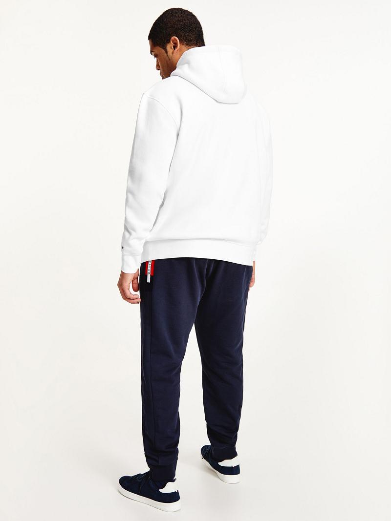 Sweat À Capuche Tommy Hilfiger Big and tall organic cotton logo Homme Blanche | FR_M31433