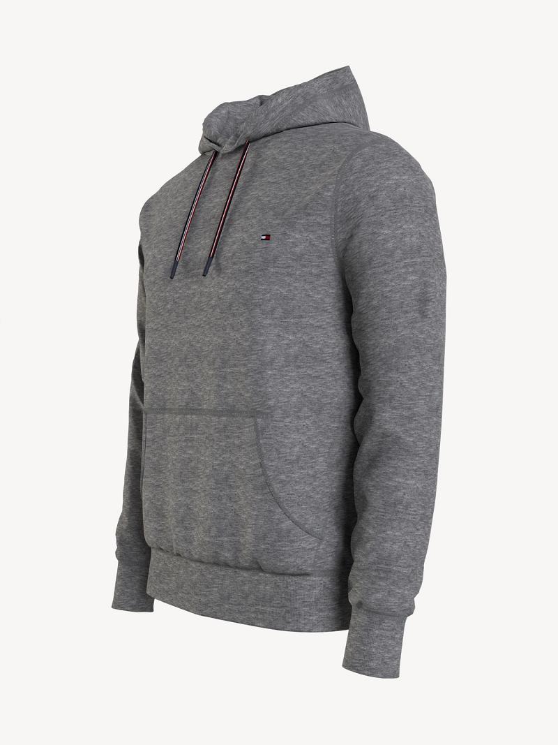 Sweat À Capuche Tommy Hilfiger Essential solid popover Homme Grise | FR_M31442