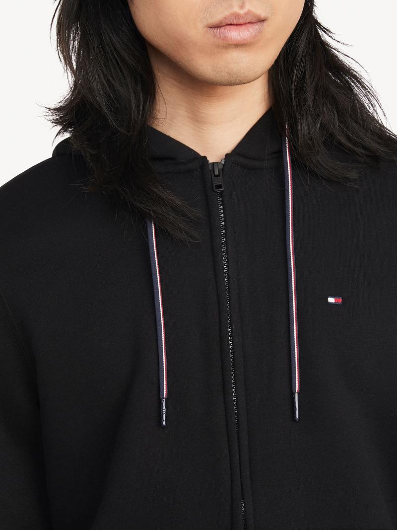 Sweat À Capuche Tommy Hilfiger Essential zip Homme Noir | FR_M31444