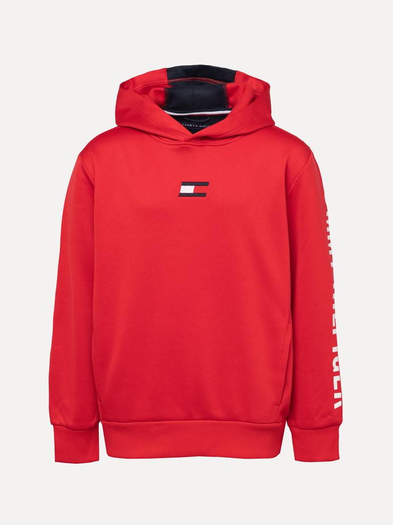 Sweat À Capuche Tommy Hilfiger Little Icon Enfant Rouge | FR_B2025