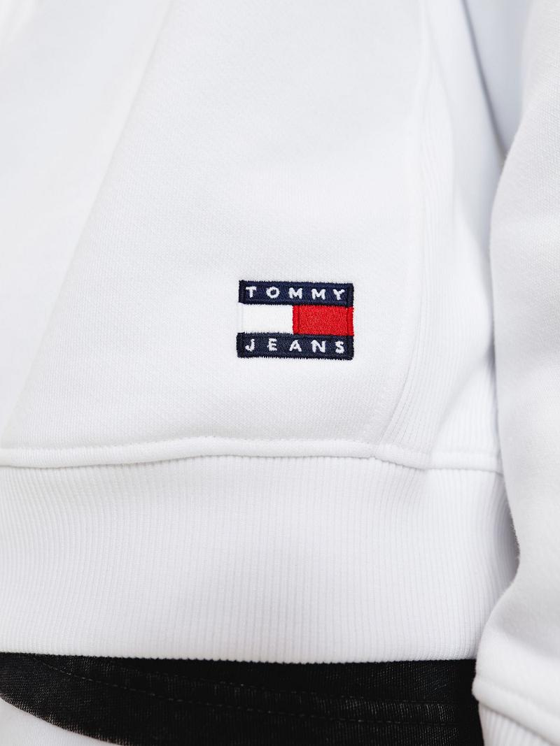 Sweat À Capuche Tommy Hilfiger Organic cotton modern Homme Blanche | FR_M31455