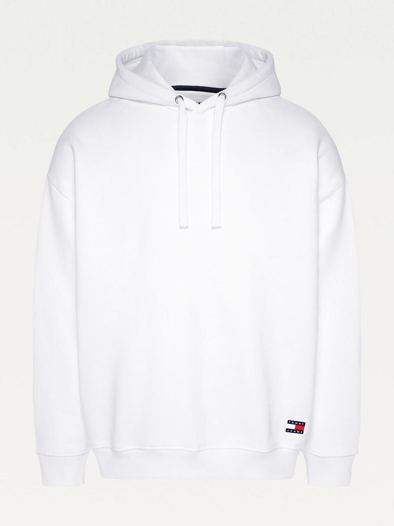 Sweat À Capuche Tommy Hilfiger Organic cotton modern Homme Blanche | FR_M31455