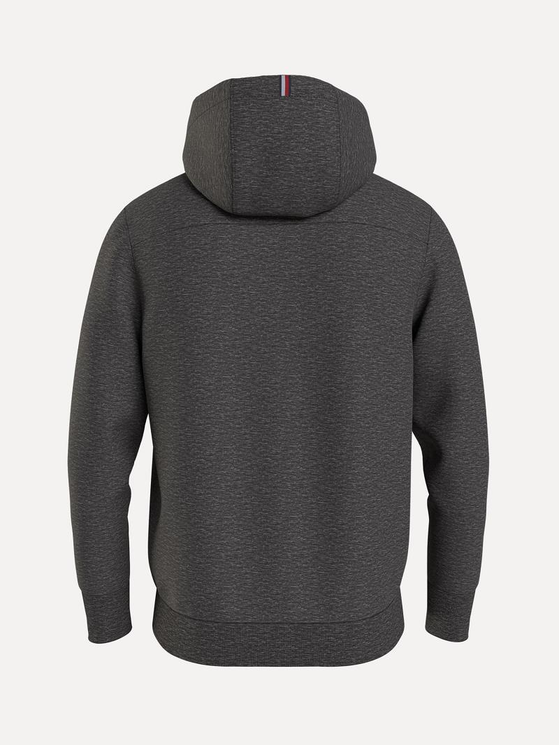 Sweat À Capuche Tommy Hilfiger Solid tech zip Homme Grise | FR_M31466