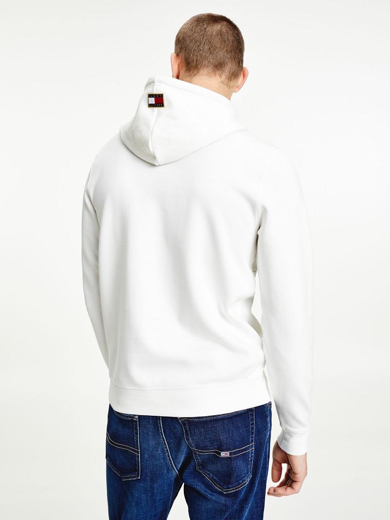 Sweat À Capuche Tommy Hilfiger Year of the Tiger Logo Homme Blanche | FR_M31471