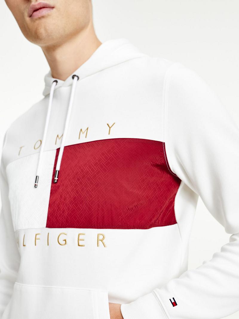 Sweat À Capuche Tommy Hilfiger Year of the Tiger Logo Homme Blanche | FR_M31471