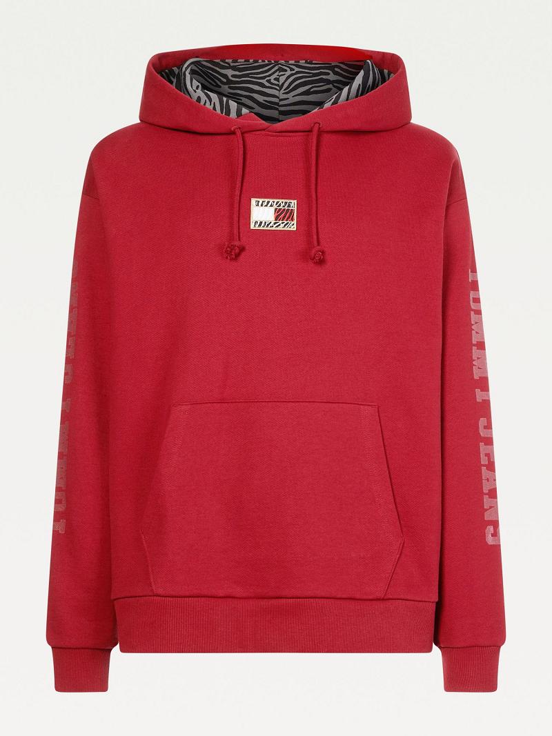 Sweat À Capuche Tommy Hilfiger Year of the Tiger Femme Rouge | FR_W21168