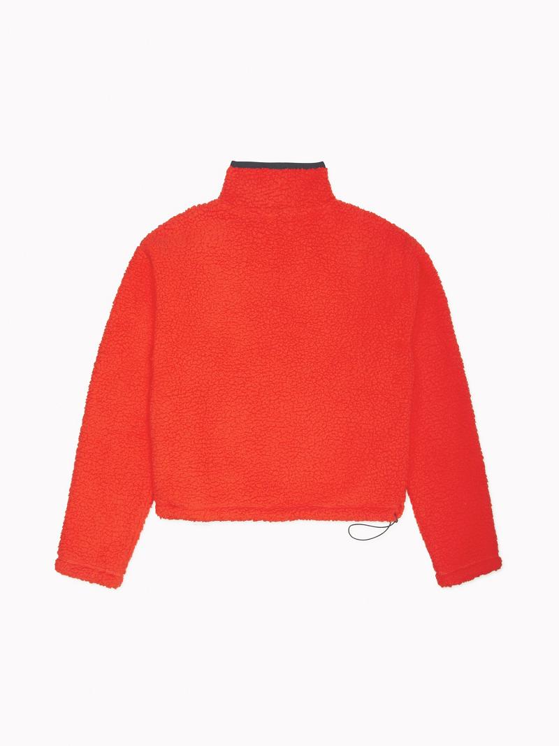 Sweats Tommy Hilfiger Essential Sherpa Femme Orange | FR_W21387