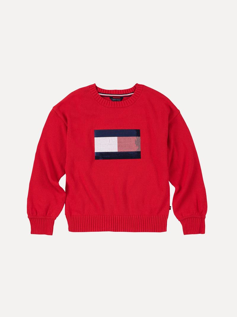 Sweats Tommy Hilfiger Little Flag Enfant Rouge | FR_G1200